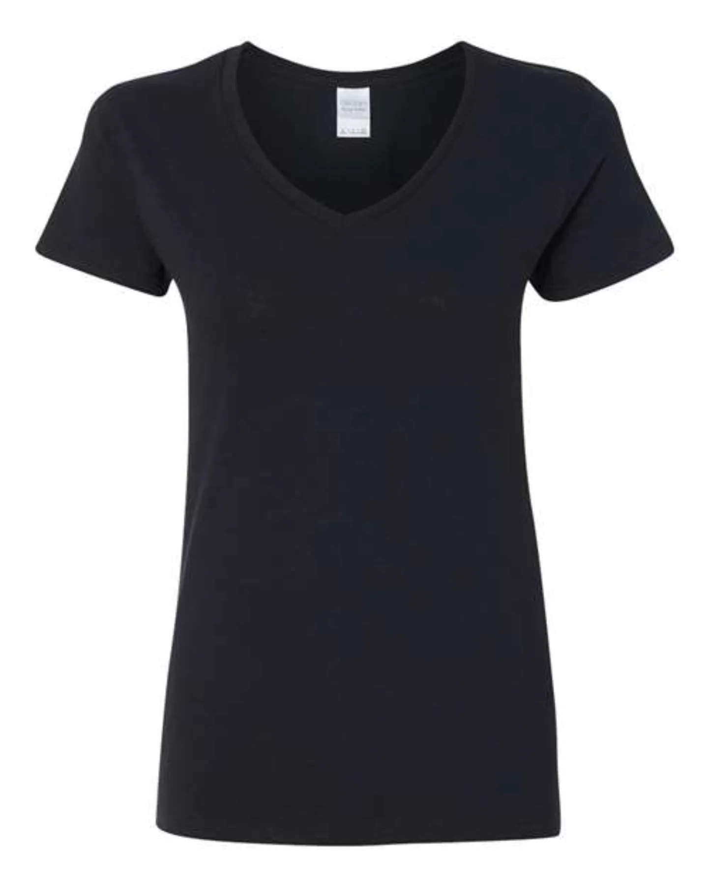 Ladies V Neck — Black