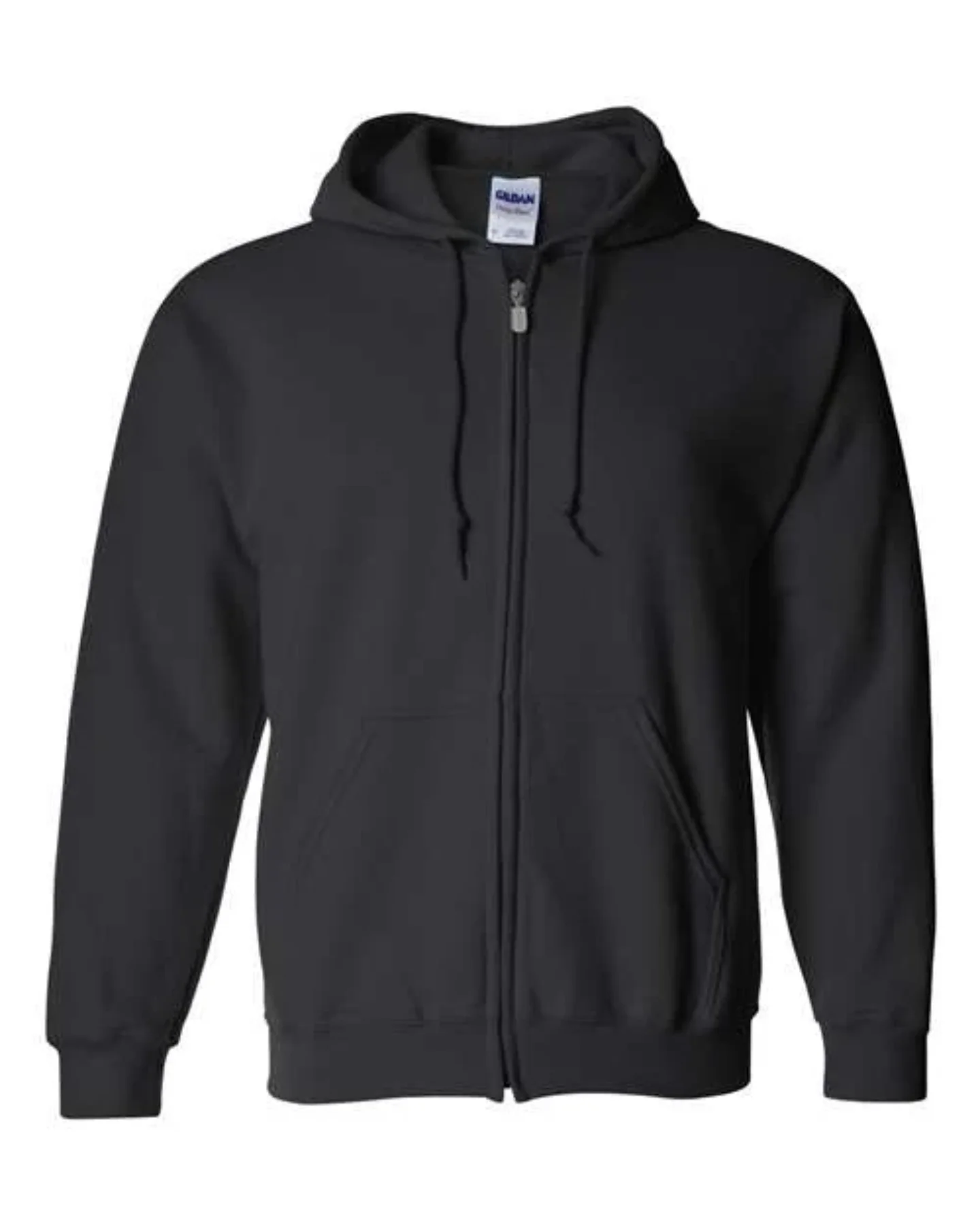 Zippered Hoodie — Black