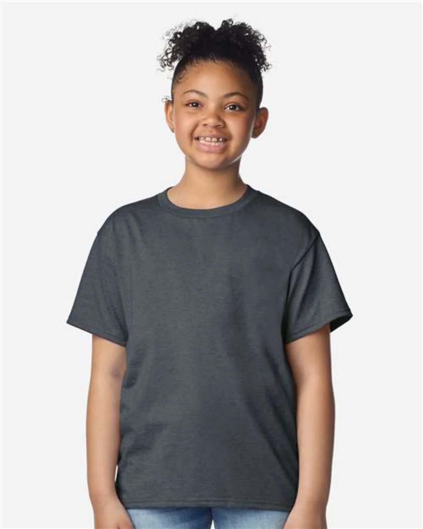 Kids Tee — Heather Dark Grey